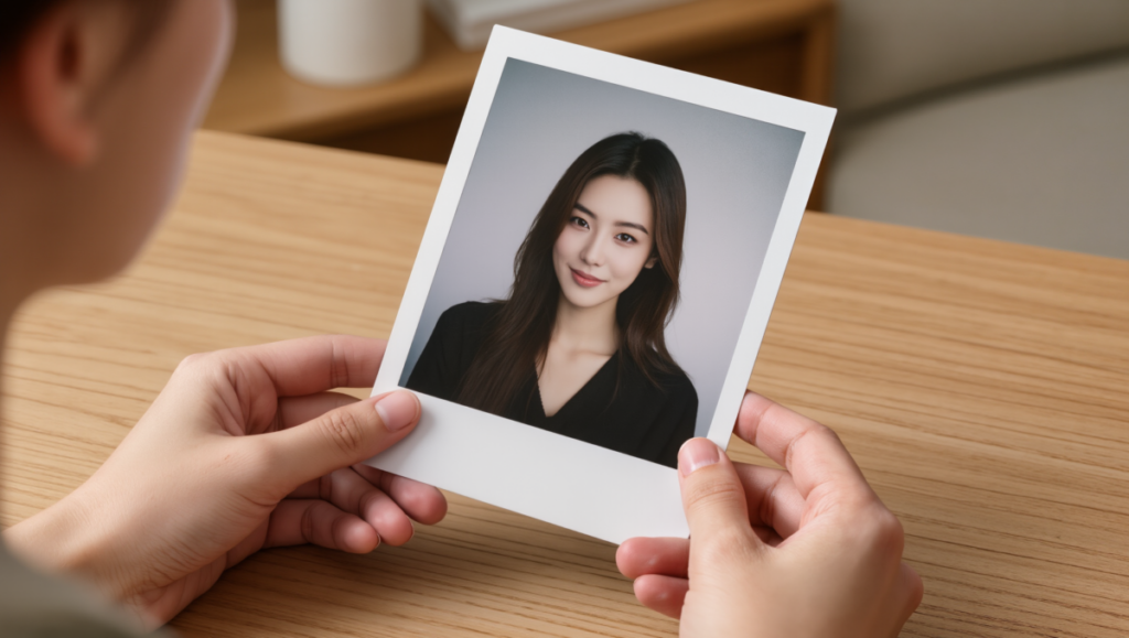 유독 기억에 남는 장면을 다시 떠올리는 상황을 표현한 이미지입니다.