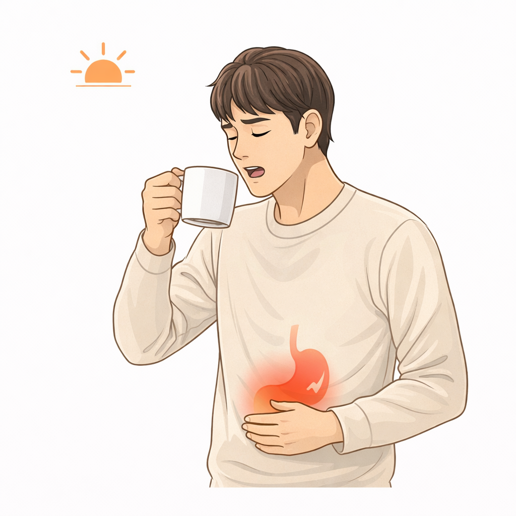 아침마다 설사? 건강한 아침 루틴 물 마시는 장면