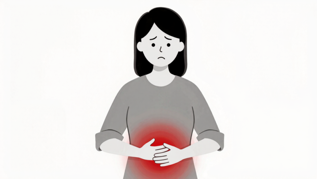 장과 뇌 연결로 우울감과 스트레스에 영향을 주는 장 건강 이미지