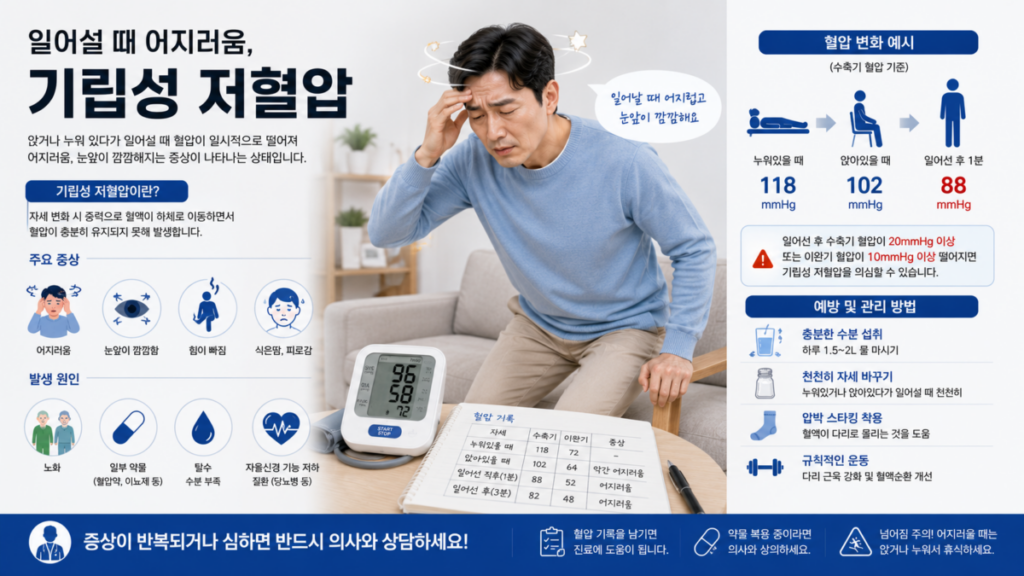 고혈압약 부작용 중 하나인 복용 후 어지럼증 증상