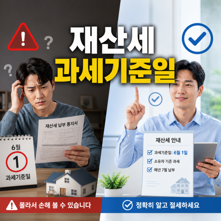 재산세 과세기준일 6월 1일 확인 방법