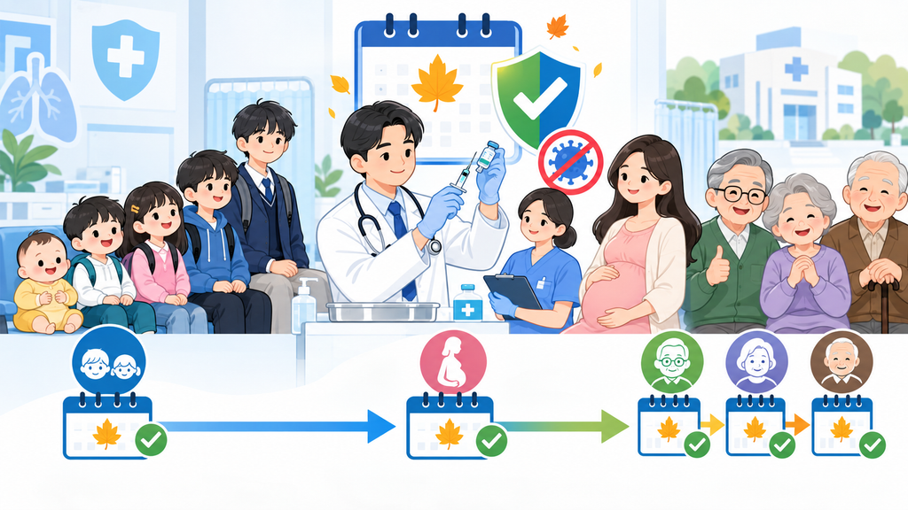 2026 독감 무료접종 대상 어린이 14세 이하 임신부 65세 이상 어르신 안내