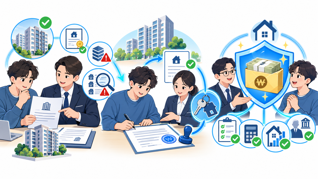 등기부등본과 선순위채권을 확인하고 전세보증금 반환보증에 가입하는 임차인