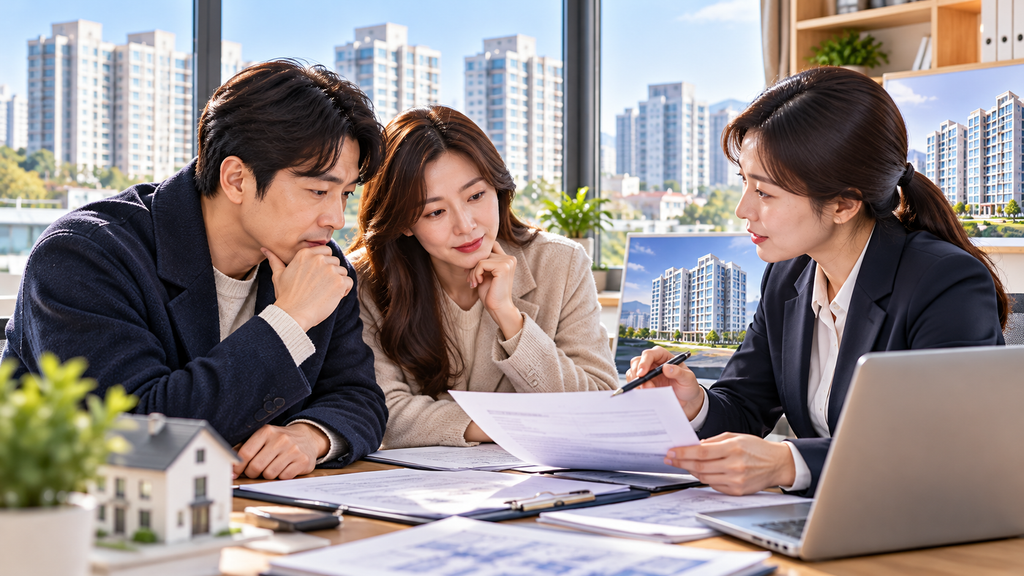 전세보증금 반환보증 가입 전 임대차계약서와 등기부등본을 확인하는 모습