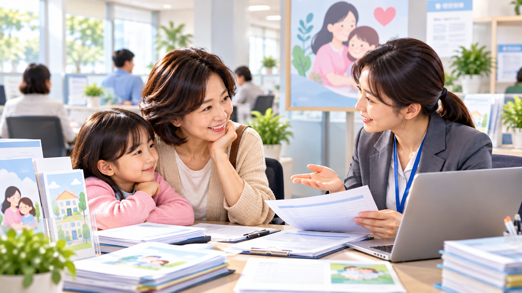 양육비이행관리원을 통한 양육비 선지급 신청 및 상담 절차를 표현한 이미지